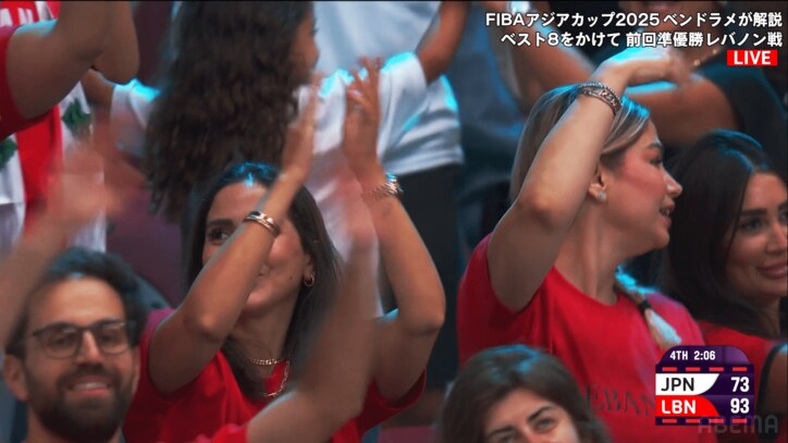 ノリノリで踊るレバノン・ファン