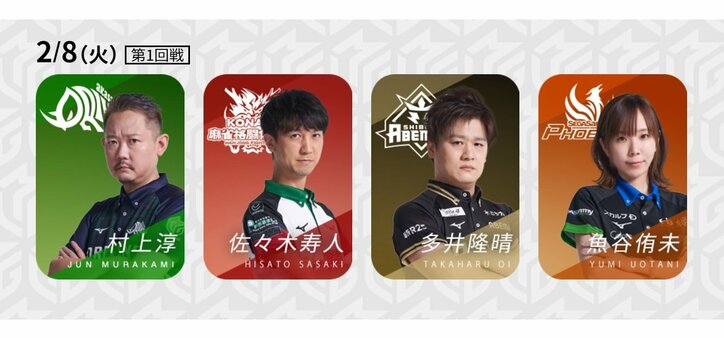 2期連続鳳凰位で佐々木寿人は目覚めるか“魔王復活”とそれを阻止する3人の雀士／麻雀・Mリーグ