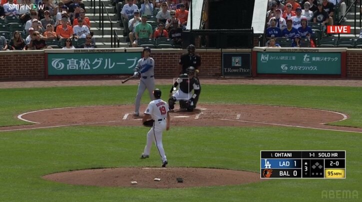 【映像】大谷、“つまり気味でもバックスクリーン”菅野から衝撃弾