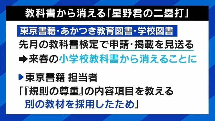 「監督無視で二塁打」教材が削除へ “ルール守らずスタメン落ち”は前時代的？道徳教育にはハードル？ 安藤美姫「扱える先生がいるのか」