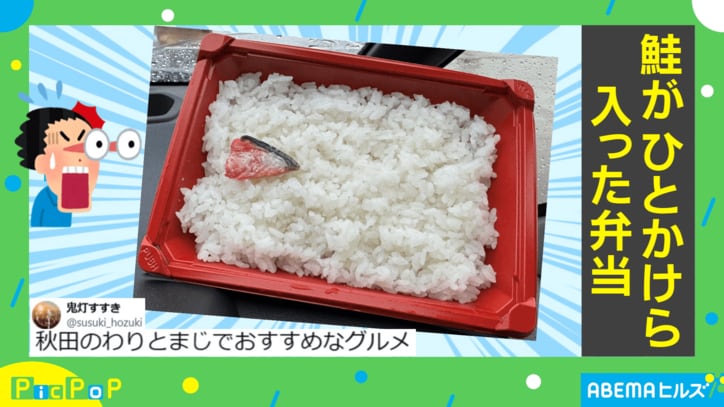 「ぼだっこ」が乗った弁当
