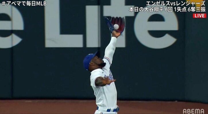 大谷翔平の同僚アプトン、敵軍の美技にお口“あんぐり” 「ホームアローン」「いちいち可愛い」反響の声