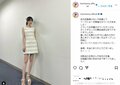 堀未央奈の"美脚"際立つミニ丈ワンピースショットにファン絶賛「衣装が映えて綺麗」「スタイル良すぎる」