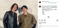 「スマホが眩しい…」 山崎賢人と吉沢亮の“国宝級”2ショットに称賛の声