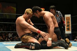 オカダ、柴田をKO！4.9両国決戦に向けヒートアップ「根性見せてくださいよ、この野郎！」