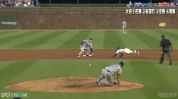 「ほら来た……」誰も止められない！？カブス・PCAの“爆速盗塁”に「はっやw」「なんやこれ」相手バッテリーを揺さぶる脅威の足