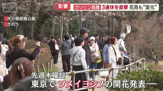大勢の人でにぎわう井の頭公園