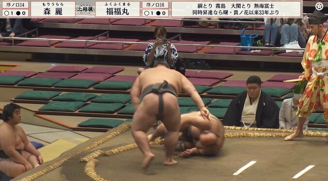 39歳“土俵の妖精”に「だいじょうぶかよ 崩れ落ちたぞ」 今場所2年ぶり白星発進もまさか…心配の声 2枚目