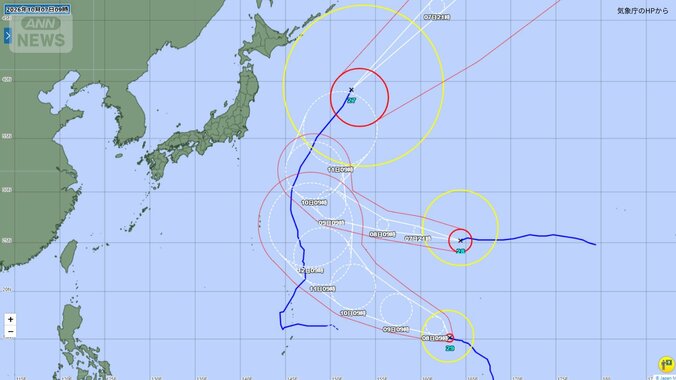 【台風情報】トリプル台風が発生　台風28号と29号は週末に小笠原の東の海上へ…二つの台風が近づくと動きが複雑に…　今後の進路は？ 1枚目