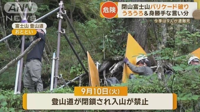 10日、夏山シーズンが終了