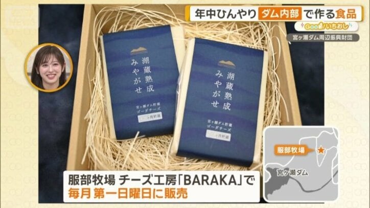 チーズは毎月第一日曜日に服部牧場で販売