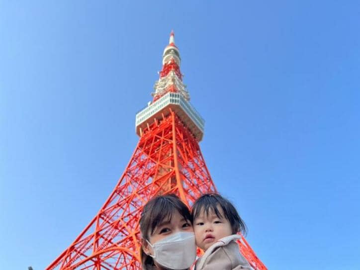  あいのり・桃の夫、家族で東京タワーを満喫「展望台から見える景色は格別」 