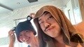  クロちゃん、彼女・リチとのサウナでの2ショットを公開「サウナハット忘れてショボン」 