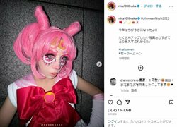 仲里依紗、美脚全開“ちびうさ”コスを披露 「アイメイクの概念覆された」「予想を超えてきてくれました！」とファン悶絶