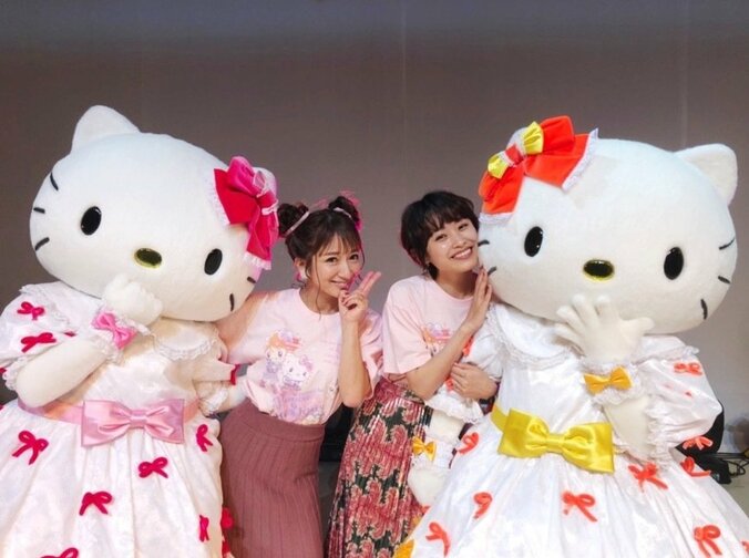 高橋愛、辻希美とサンリオピューロランドのイベントに出演「幸せな時間だったな～」 1枚目