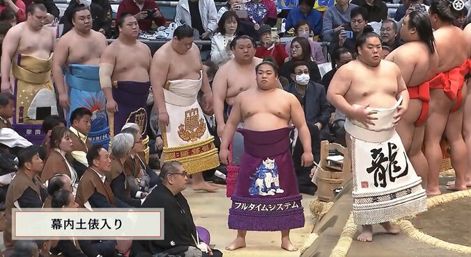 「斬新すぎる」安青錦の化粧まわしに驚きの声「可愛い」「ドーンと目に入る」 2枚目