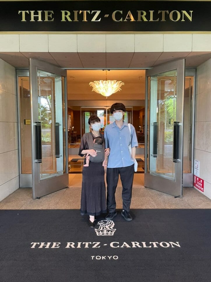 あいのり・桃、結婚記念日に家族で『ザ・リッツ・カールトン』に宿泊「やっぱ最高だ…！」