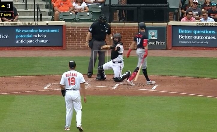 【写真・画像】イヤらしい！ 菅野智之に“打者が苦悶”「エグすぎる」 鬼の“魔球攻め”… 中途半端スイングで“無念の空振り三振”「巨人に戻ってきて」　1枚目