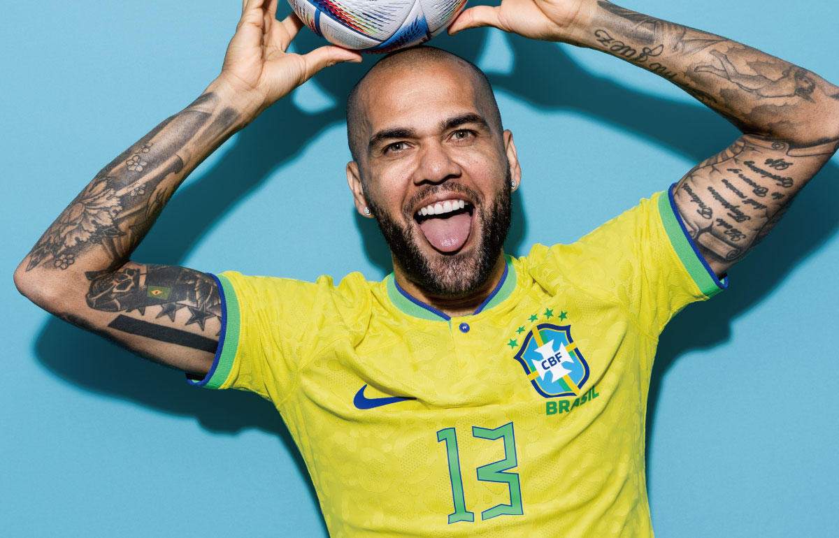 ダニエウ・アウベス　ユニフォーム　バルセロナ　バルサ　ブラジル代表　サッカー ダニエウ・アウベス ユニフォーム バルセロナ バルサ ブラジル