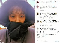 川口春奈のロケジャンのフードを深々と被った姿に「可愛い過ぎるよぉ」「似合いすぎ」と絶賛