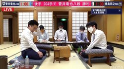 菅井竜也八段、深夜の激闘制しA級初勝利！豊島将之竜王に204手で勝利／将棋・順位戦A級