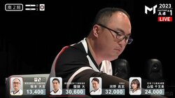 手牌の端から端まで真っ赤っ赤！実力派雀士“灼熱”倍満ツモに解説絶叫「ツモったよー！」／麻雀・Mトーナメント