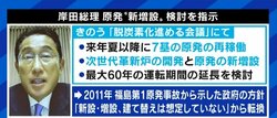 政府、次世代革新炉の開発・建設の検討へ…立憲民主党・吉田議員「再稼働も新増設するべきではないと思う」「再生可能エネルギーしかない」