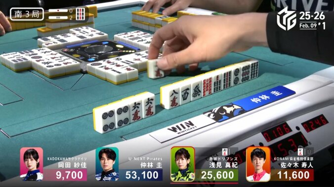 完全読み切り！仲林、芸術的な差し込みの場面