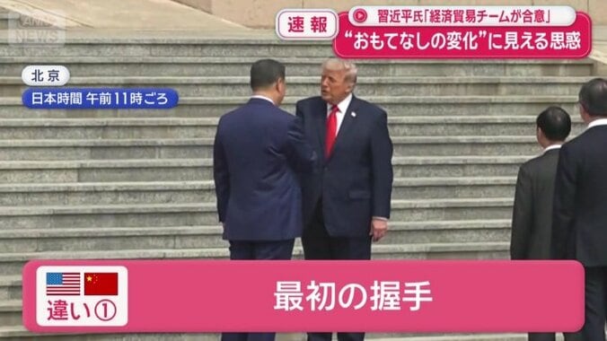 握手、前回と違う？