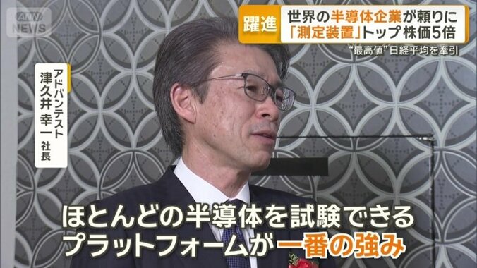 アドバンテスト　津久井幸一社長