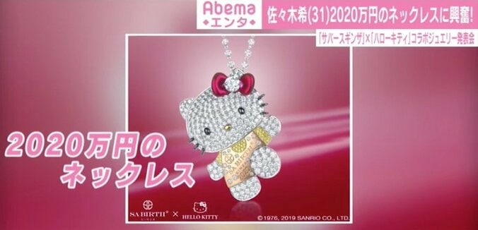 佐々木希、2020万円のキティちゃんネックレスに笑顔「幸せな重みを感じています」 2枚目