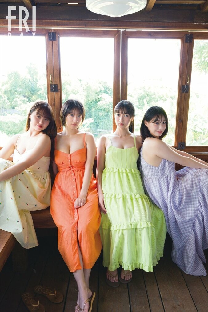 左から本郷柚巴・榎原依那・溝端葵・高野真央