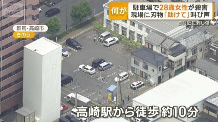 高崎駅から歩いておよそ10分のコインパーキング