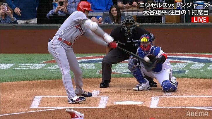 大谷翔平が苦手コースを1つ克服 左投手の外角変化球にバットが届いた しなやかに伸びる腕