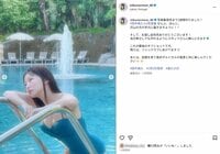 “令和のグラビアヴィーナス”田中美久、胸元や美脚あらわなブルーの水着姿を公開