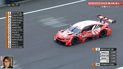 スーパーGT初V！ シビックタイプRがバチバチの「1.2」首位攻防戦 「どんどん縮まる」超接近の瞬間
