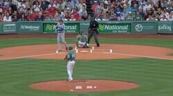 大谷翔平の爆速ファールが審判＆コーチを襲う！ 本人は“絶叫”アラート→その後に見せた「まさかの表情」に注目