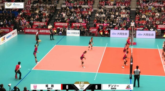 まるで可愛くない… 「かわいいだけじゃ」で人気の女子バレー選手、無回転サーブがエグすぎてレシーバーも呆然 2枚目