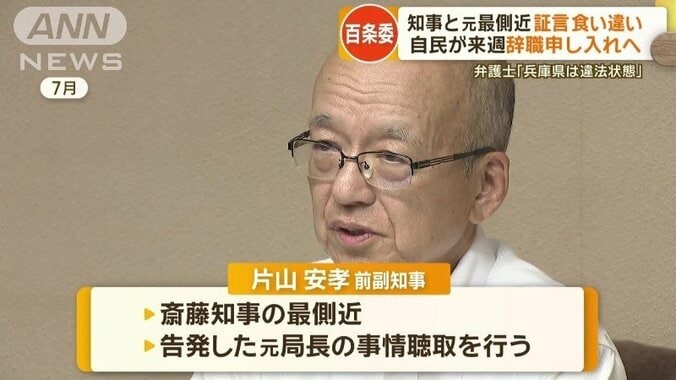 7月に辞職した片山安孝前副知事