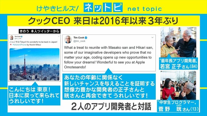「源さん、どういう事？」 Appleのティム・クックCEOと星野源の居酒屋会食にファンが騒然