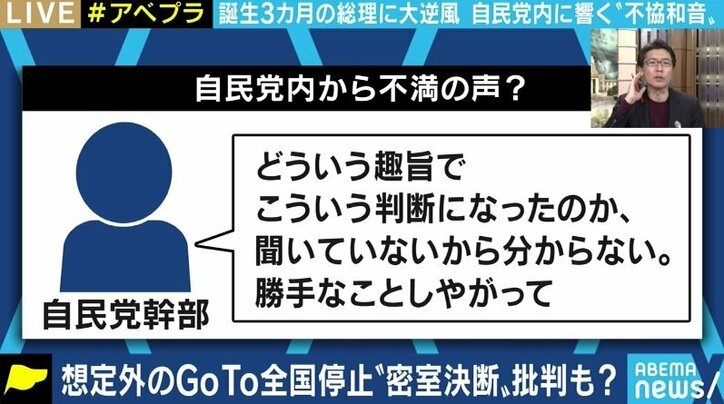 芸能人らとの“8人会食”、GoTo一時停止にも批判…内閣支持率の低下に“菅グループ”のメンバーは…