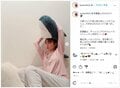 トリンドル玲奈、ルームウェアでサメのぬいぐるみと寛ぐ姿を披露し「最高に可愛いで～す」の声