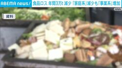 食品ロス 年間3万トン減少「家庭系」減少も「事業系」増加