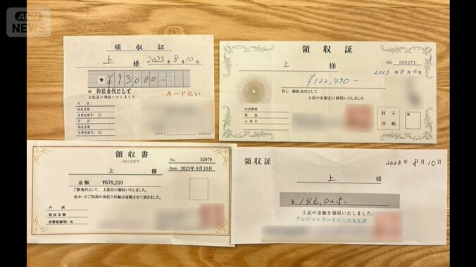 膨大に膨れ上がる接待の領収書