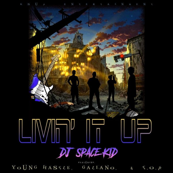 DJ SPACE KID、新曲『LIVIN' IT UP feat.YOUNG HASTLE,GALIANO & T.O.P.』をリリース & ショートアニメもスタート！ 1枚目