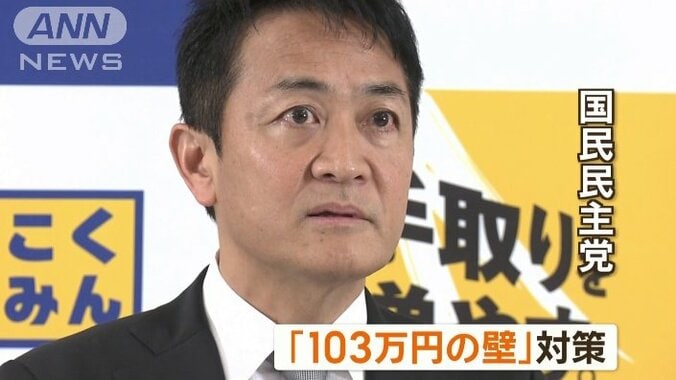 国民民主党「103万円の壁」見直しを主張