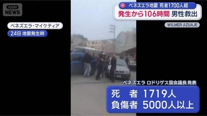 死者数が1700人を超えた