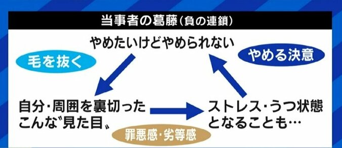 中学受験のストレスで発症してしまう小学生も…「気付いたら周りが頭髪だらけに…」やめたいのにやめられない“抜毛症”に悩み続ける女性 5枚目