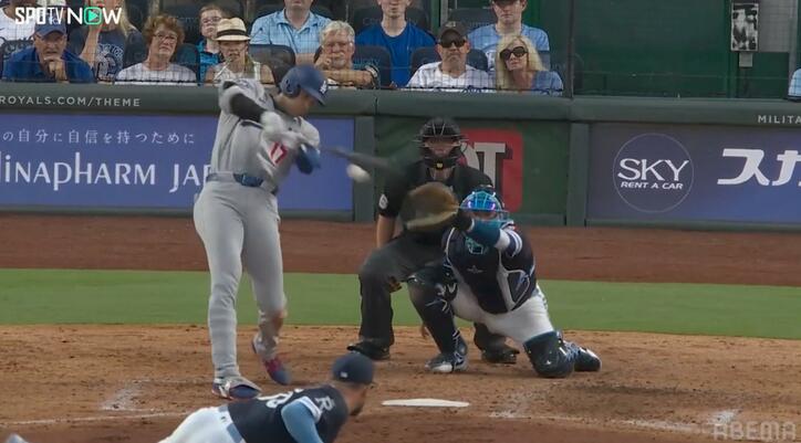 【写真・画像】大谷翔平、180キロ“爆速”3ベースに「速すぎて見えない」「ハンパないw」一瞬で外野に到達した異次元打球