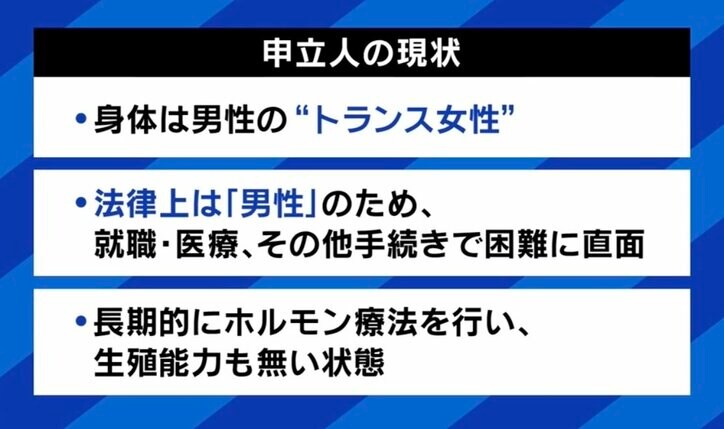 性別変更に手術要件は違憲か? 最高裁が判断へ「“お医者さん頼み”の運用も問題では」